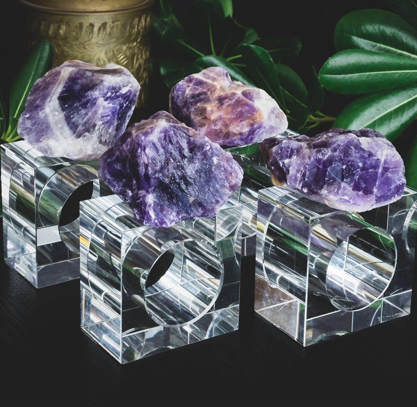 Amethyst Napkin Rings