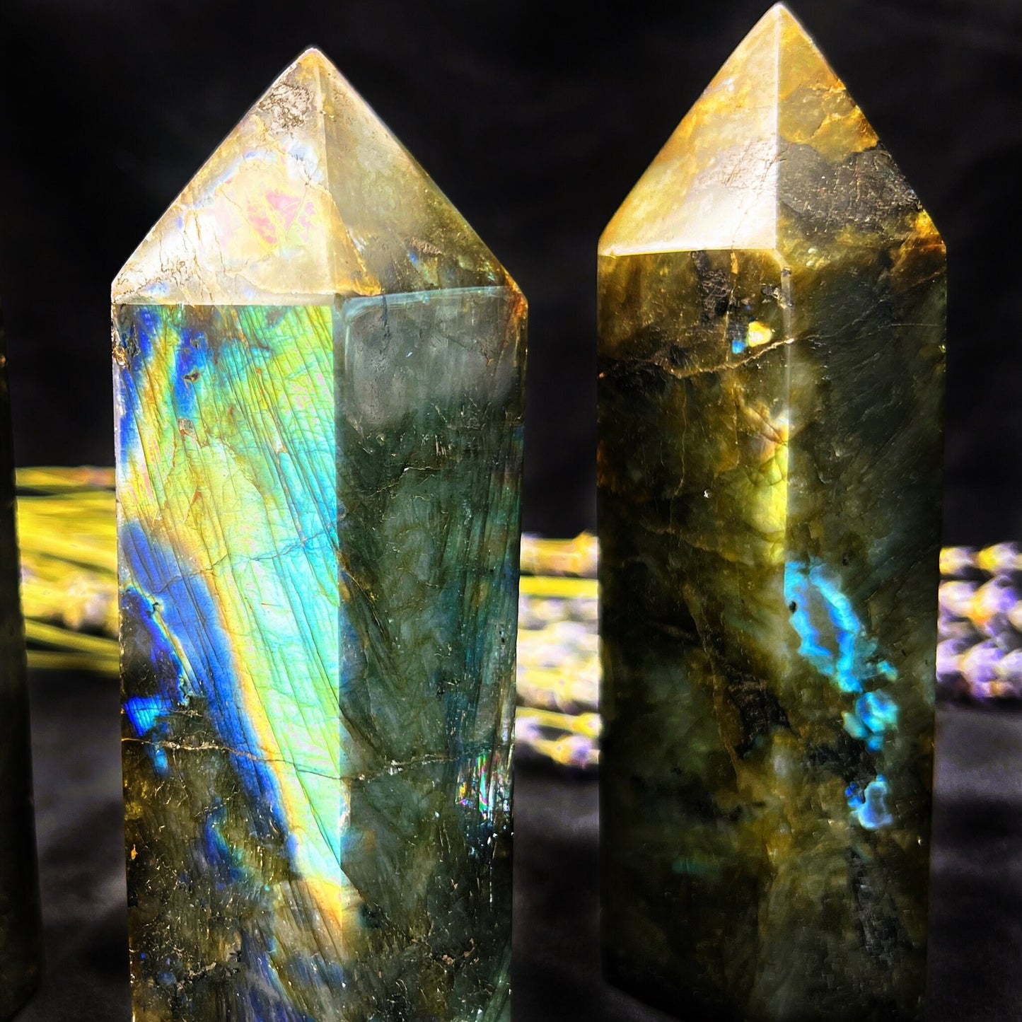 Blue Labradorite Tower/Point/ Obelisk Fully Polished