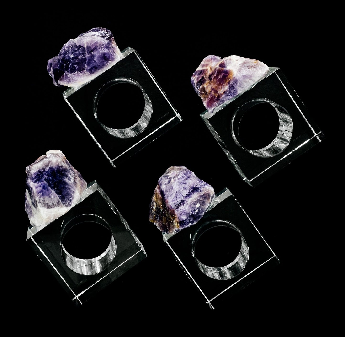 Amethyst Napkin Rings