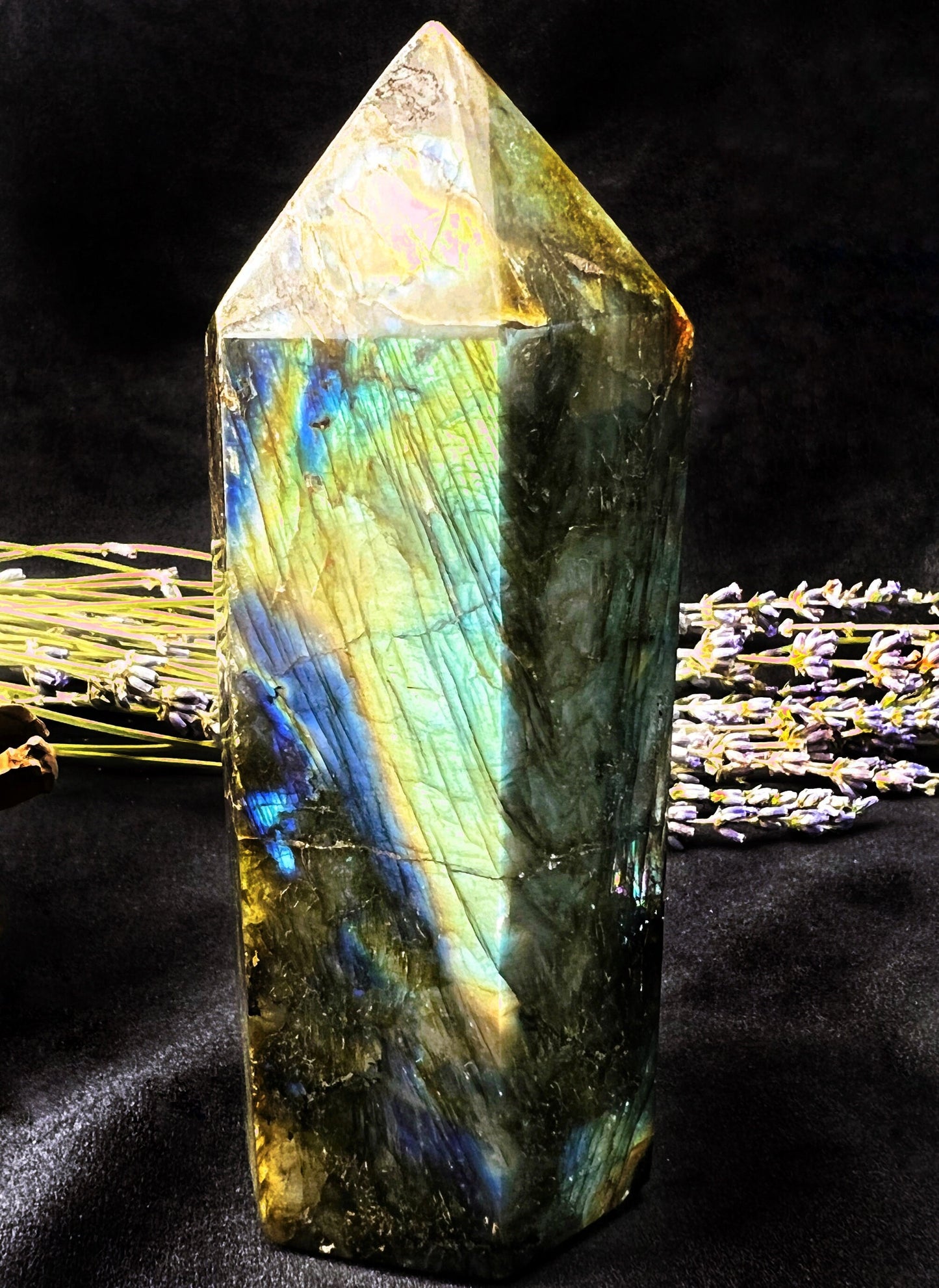 Blue Labradorite Tower/Point/ Obelisk Fully Polished